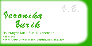 veronika burik business card